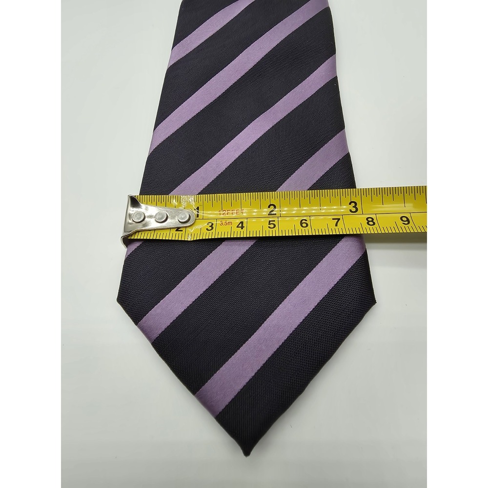Banana Republic Tie Silk Purple Black 58" x 3" Necktie - Picture 3 of 3